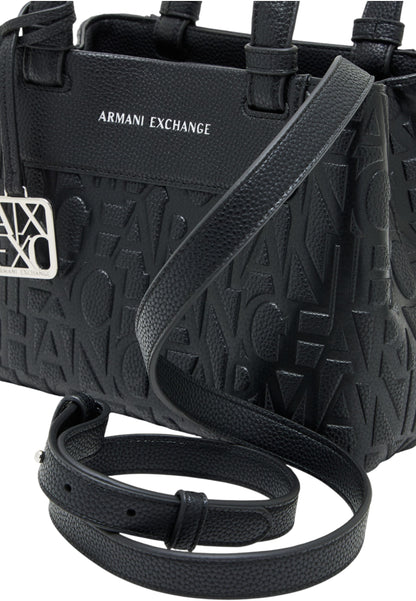 Borsa A Mano Donna Armani Exchange Tote Piccola Con Logo Allover  XW001576AF15774