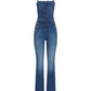 Tuta Jumpsuit Senza Maniche Donna Guess Con Jeans Con Jeans W6RD0ID6883