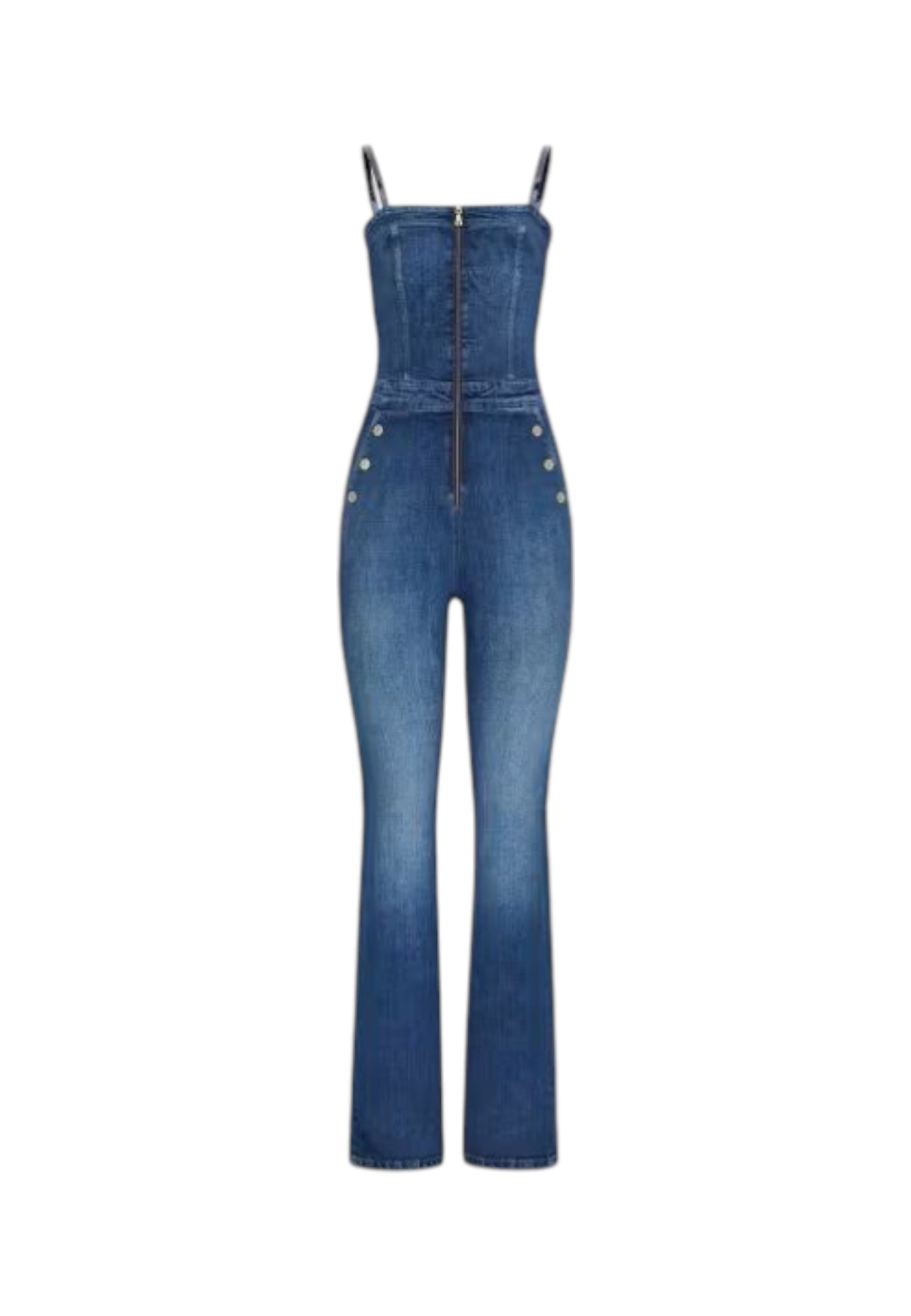Tuta Jumpsuit Senza Maniche Donna Guess Con Jeans Con Jeans W6RD0ID6883