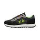 Sneakers Basse Uomo Sun68 Stile Running, Nylon E Suede, Maxi Logo, Dettagli Fluo Jaki 2.0 Fluo Z46123