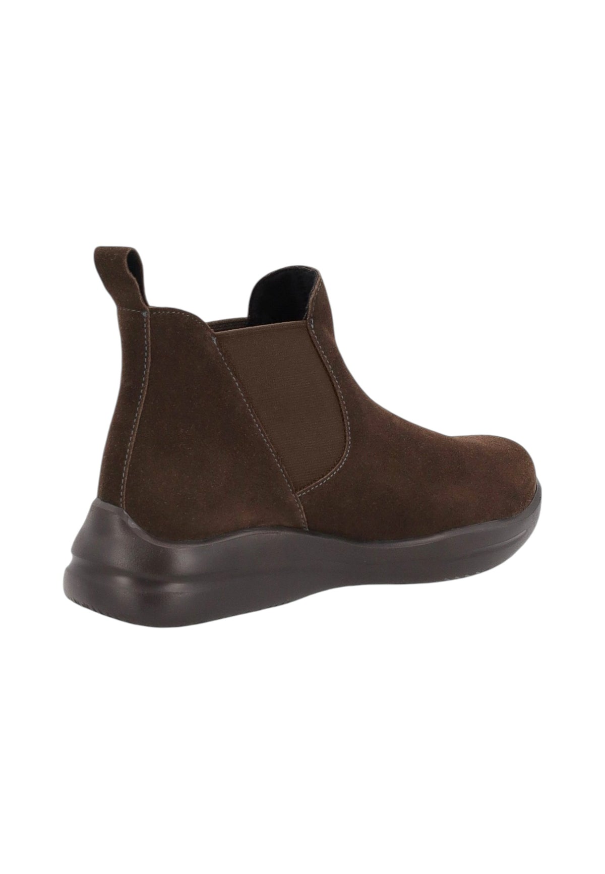 Stivaletti Chelsea Donna Frau Pelle scamosciata, Comfort-Tech, Elastici laterali, Suola ultraleggera, Sottopiede estraibile, Made in Italy Waxy A43C4