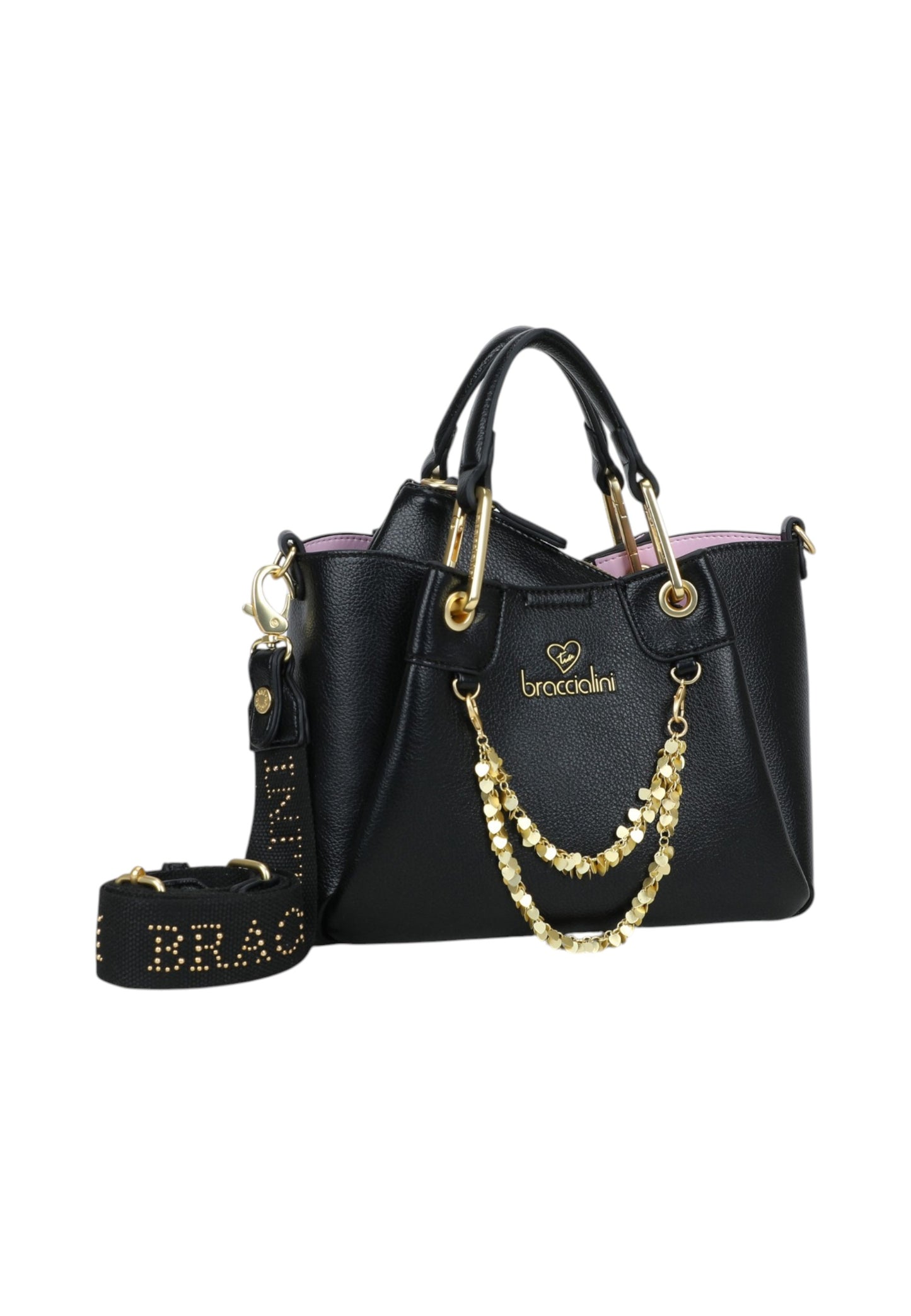 Borsa A Mano Donna Braccialini Small Con Doppio Manico Con Tracolla Amy B18810YY