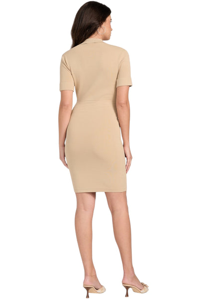 Vestito Corto Donna Guess Manica Corta In Maglia Felicity W5YK29Z0130