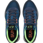 Sneakers Basse Uomo Sun68 Stile Running, Nylon E Suede, Maxi Logo, Dettagli Fluo Jaki 2.0 Fluo Z46123