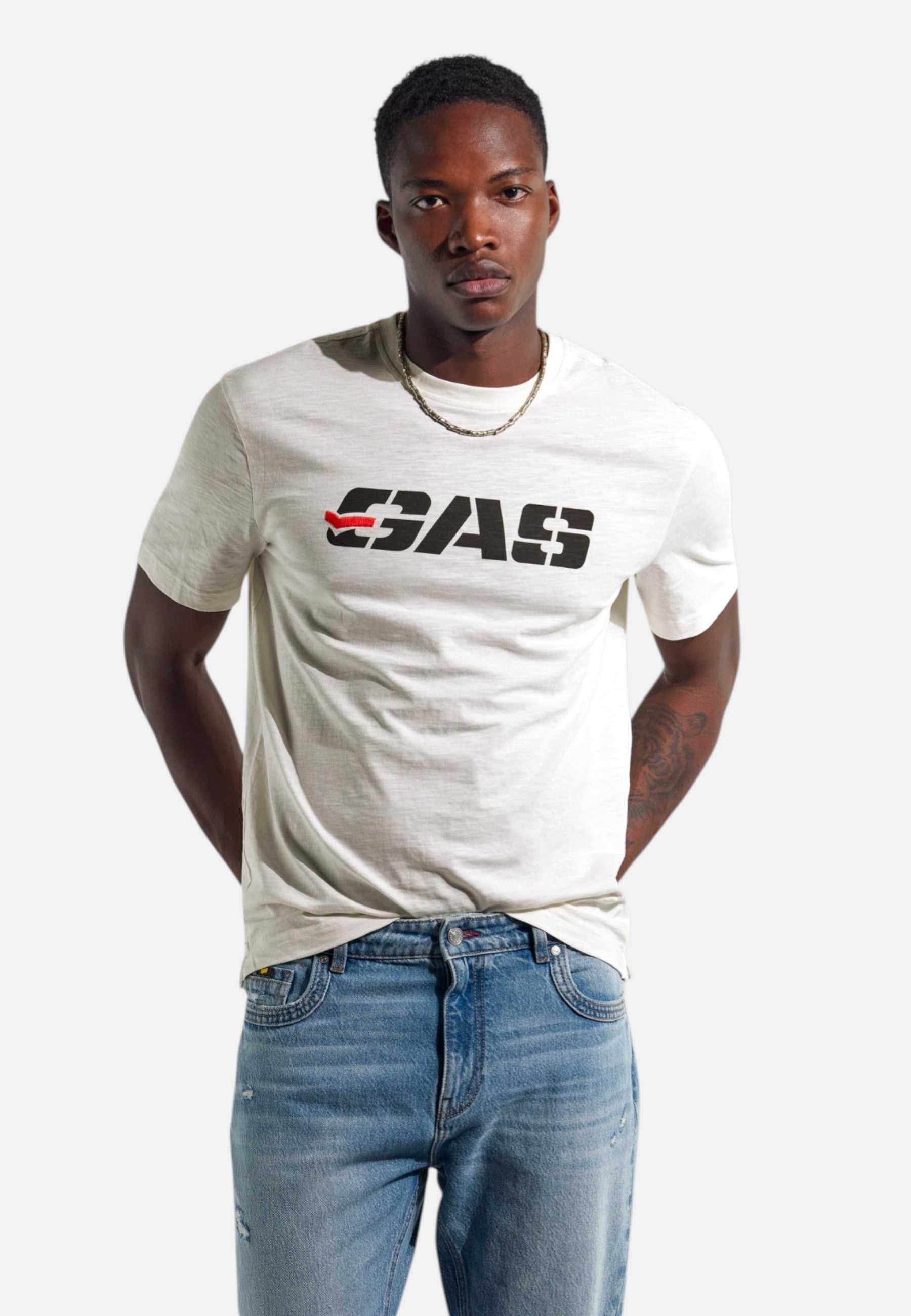 T-Shirt Manica Corta Uomo Gas  Dharis Her.Logo 543905183875