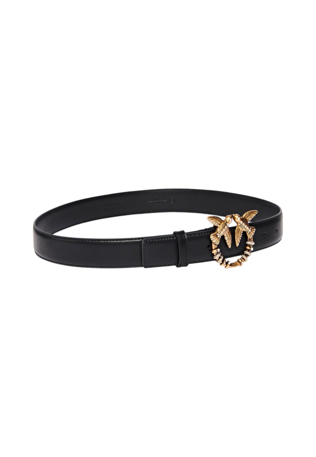 Cintura  Donna Pinko Altezza 3 cm, pelle morbida, fibbia Love Birds Diamond Cut con piccoli cristalli Low.Love Berry H3 107153A0F1