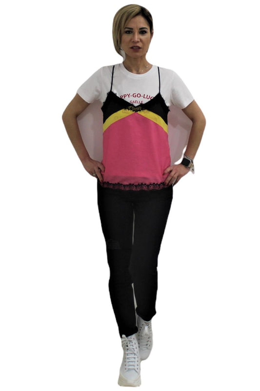 T-Shirt Manica Corta Donna Gaelle   GBD11190STMM