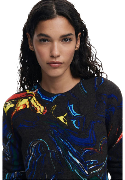 Maglione  Donna Desigual  Jers Butterfly Lacroix 25WWJF05