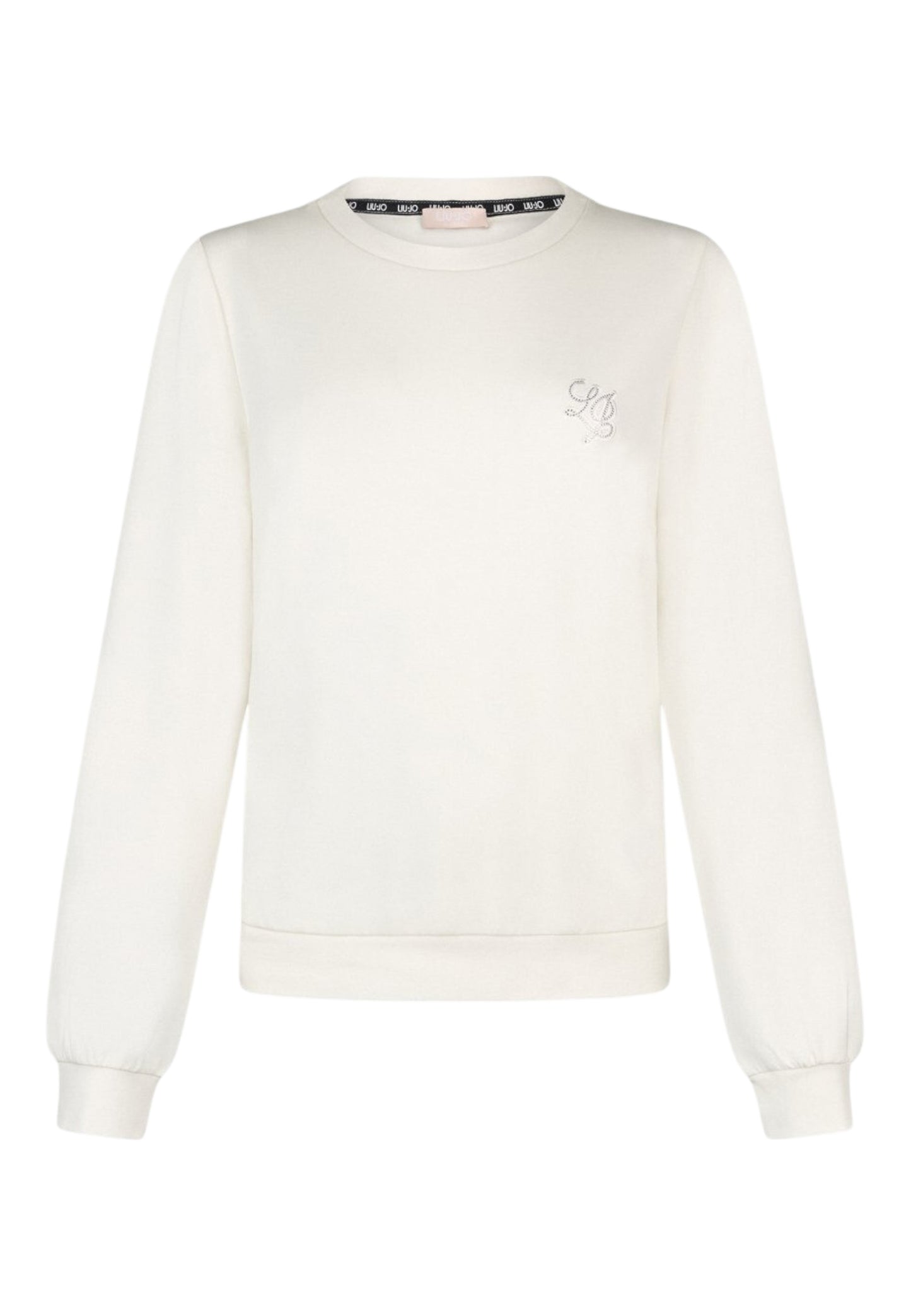 Felpa A Girocollo Donna Liu Jo In Scuba Con Logo Linea Eco TA6078JS869