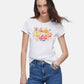T-Shirt Manica Corta Donna Liu Jo Liujo Red Blooming Eco Line WA6493JS923
