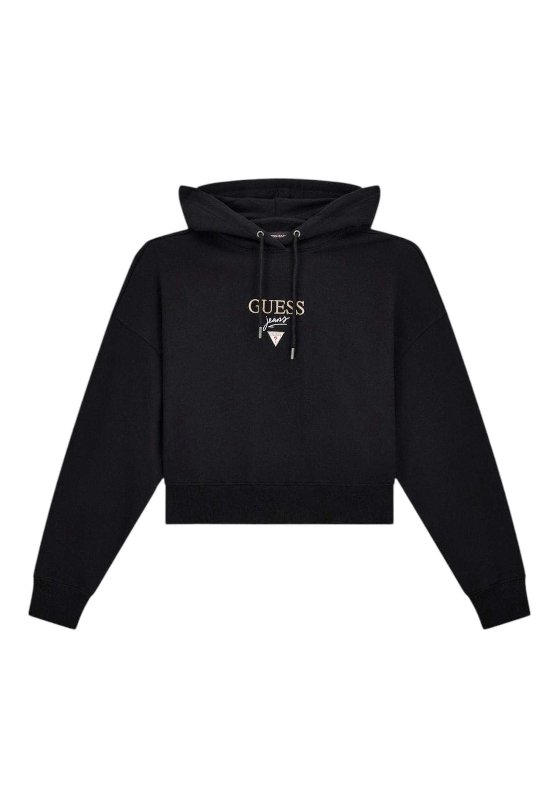 Felpa Con Cappuccio Donna Guess Cropped Gj Drop Shoulder Baker W6RQ00K68I4