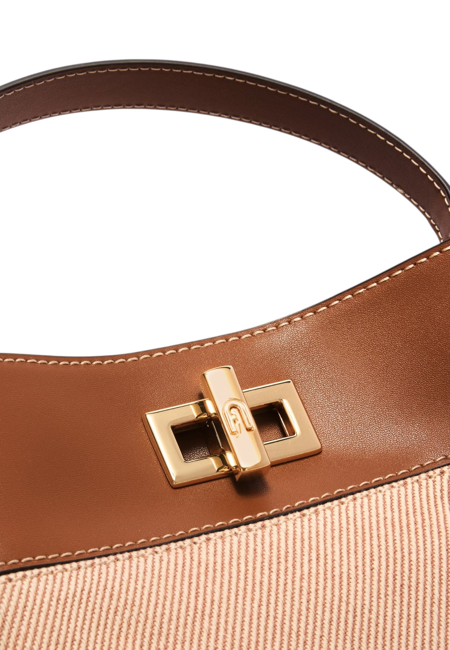 Borsa A Mano Donna Furla Secchiello Medium Tessuto Canvas Furla Amelia WB01953BX3542