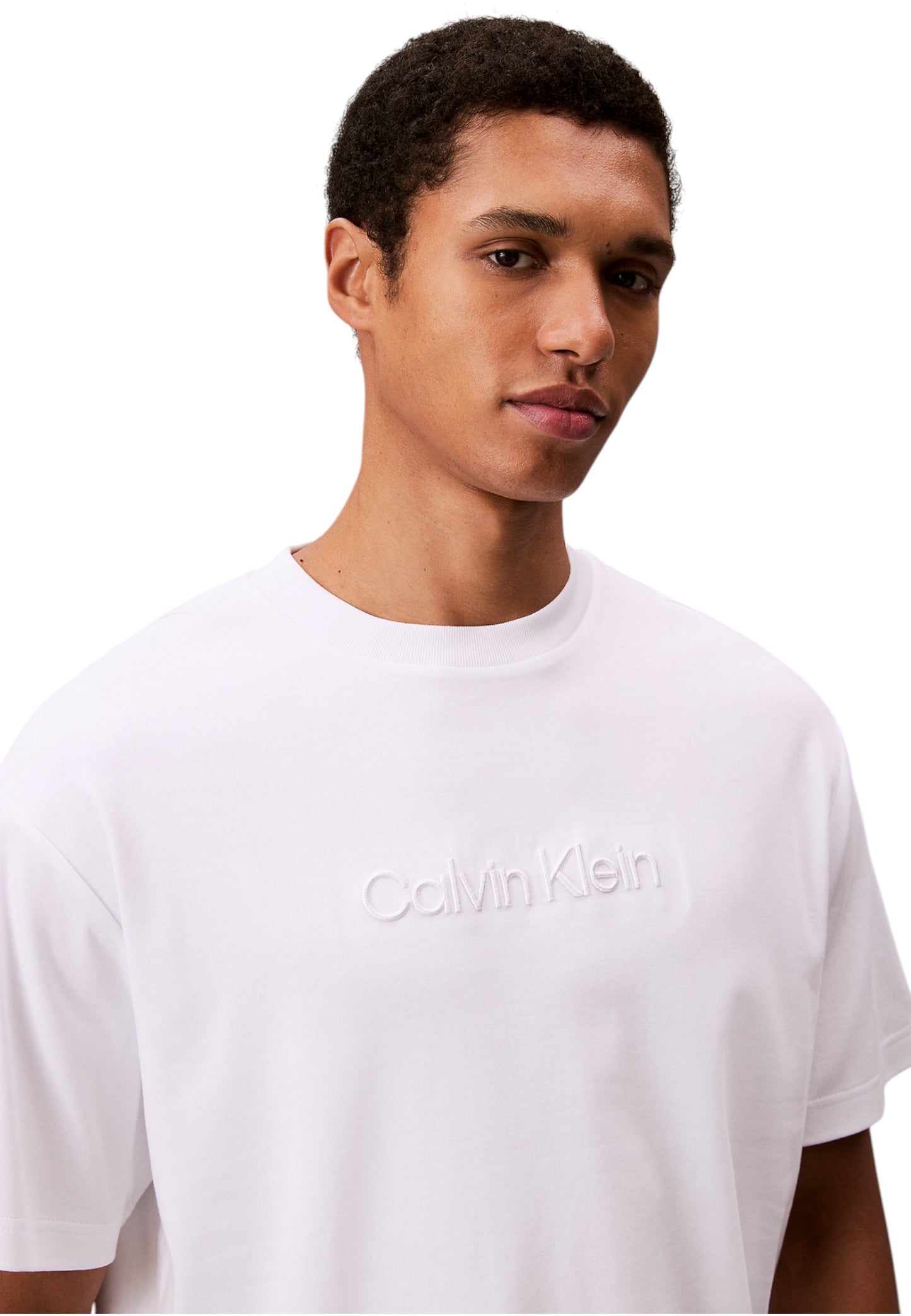 T-Shirt Manica Corta Uomo Calvin klein  Rel Fashion Logo LV04LC206G