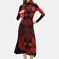Vestito Lungo Donna Desigual Motivo geometrico, Fit regular, Manica lunga, Collo alto Atenas 26WWVK17