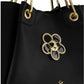 Borsa A Mano Donna Braccialini A Bauletto, Doppio con tracolla removibile e regolabile, Chiusura con clip, Con pochette interna removibile, Charm gioiello a forma di margherita, Dimensioni: 31 x 13 x 23 Cm Amy Bijoux B19211YY
