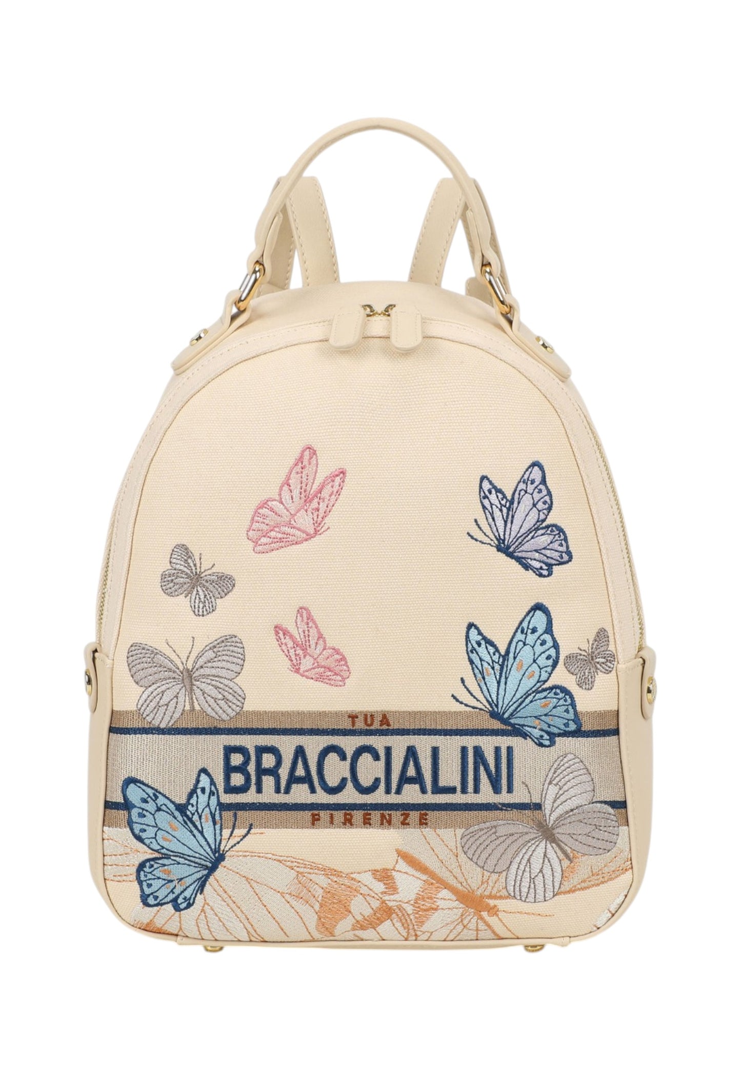 Zaino  Donna Braccialini In Tessuto Con Ricami Esclusivi Jacquard B19064TY