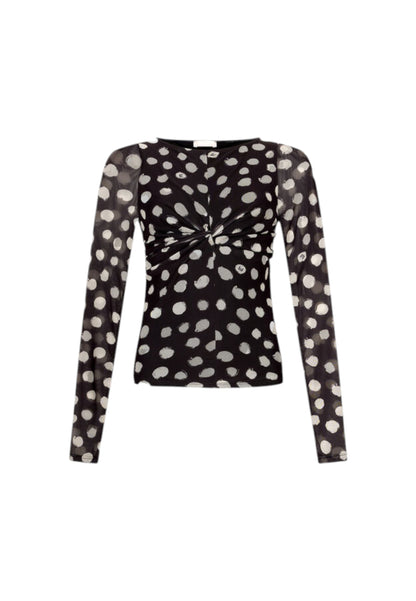 T-Shirt Manica lunga Donna Liu Jo  Pois Snow White UF5269JS007