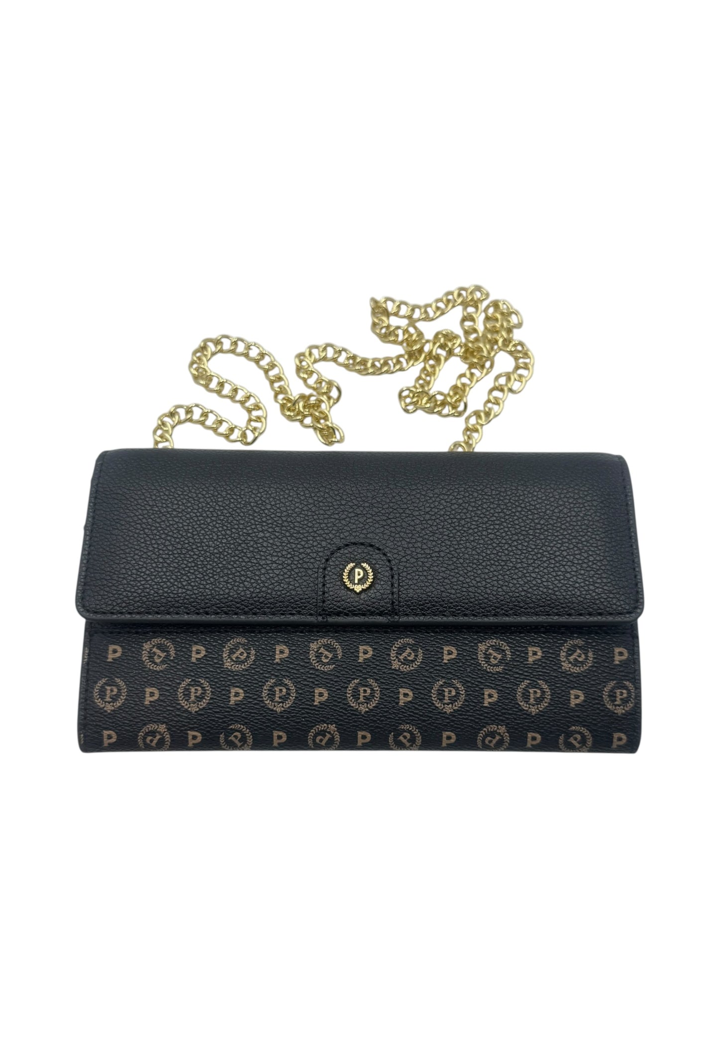 Portafoglio Con Patta Donna Pollini E Tracollina Mini Grained SC5502PP0NSA1