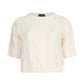 Maglia A Girocollo Donna Liu Jo A Trecce Manica 3/4  CF5214MA75Q