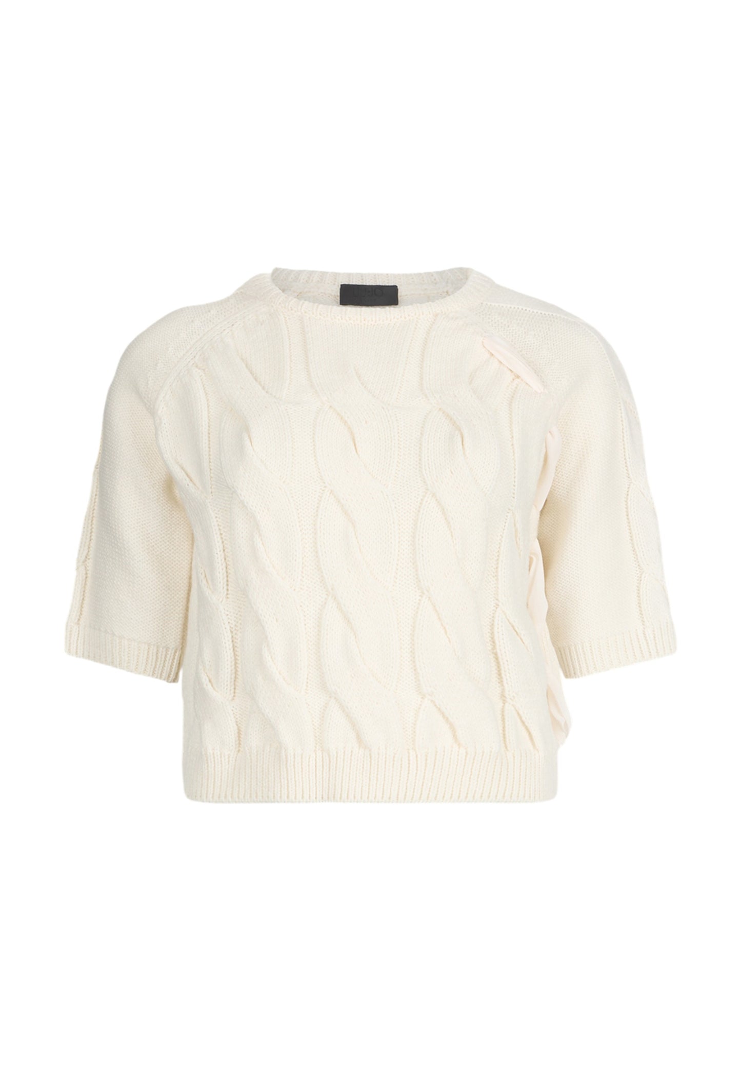 Maglia A Girocollo Donna Liu Jo A Trecce Manica 3/4  CF5214MA75Q