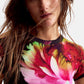 T-Shirt  Donna Desigual  Ts Multiflowers Lacroix 26SWTK49