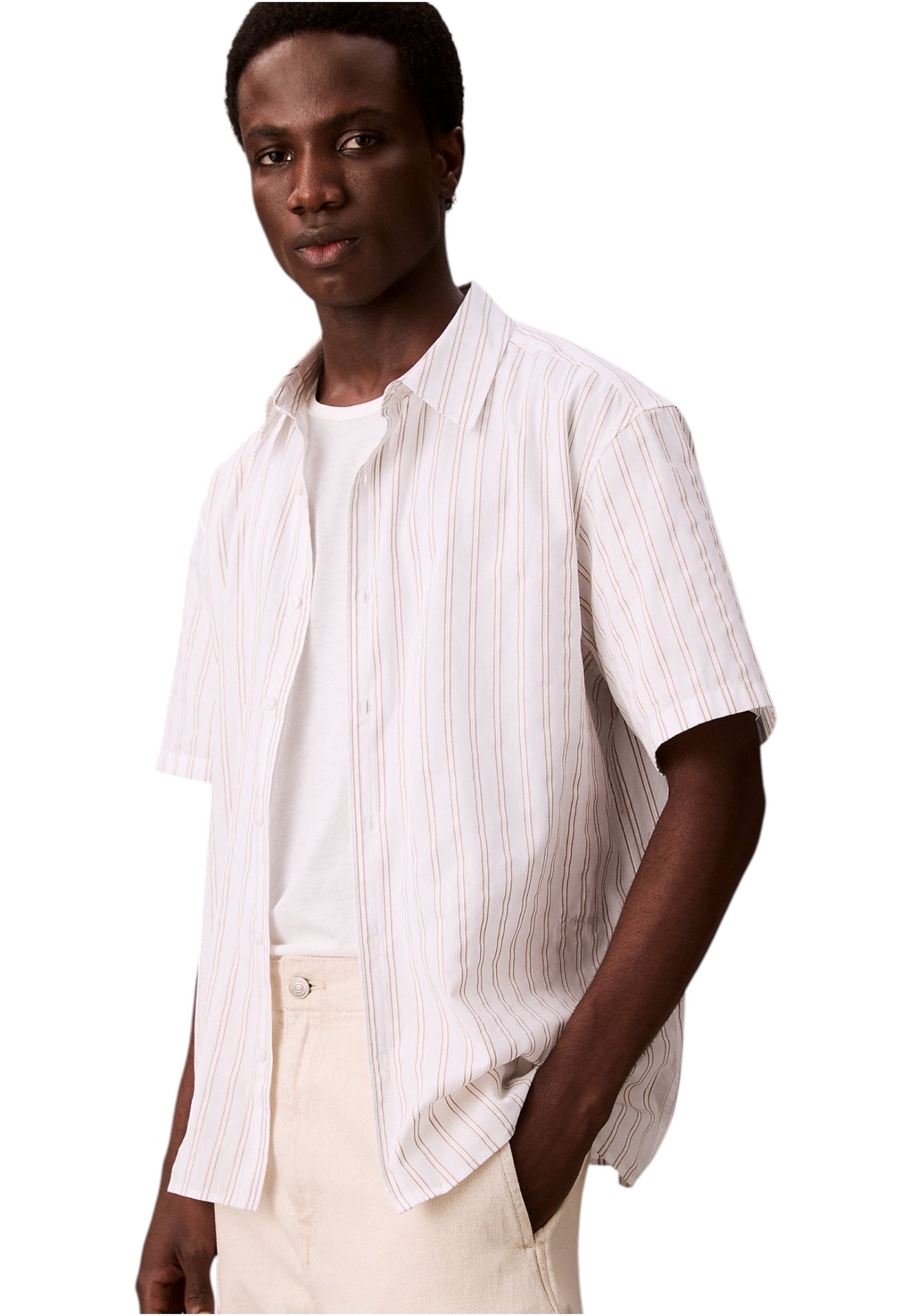 T-Shirt Manica Corta Uomo Calvin klein  Supima Chest Emb LV04LB275G