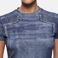 T-Shirt Manica Corta Donna Liu Jo Effetto Denim Liu Jo feat ELODIE UA6502J1624