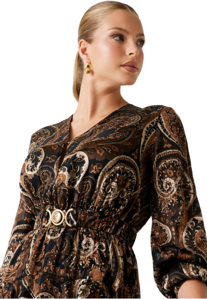 Vestito Corto Donna Guess Flare Clarisse W5BK53W2770