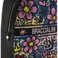 Zaino  Donna Braccialini Zaino compatto, Singolo con tracolle regolabili, Chiusura con zip, Due tasche interne, una con zip e una aperta, Motivo jacquard con ricami e dettagli graffiti, Dimensioni: 22 x 15 x 28 Cm Jacquard B19294TY