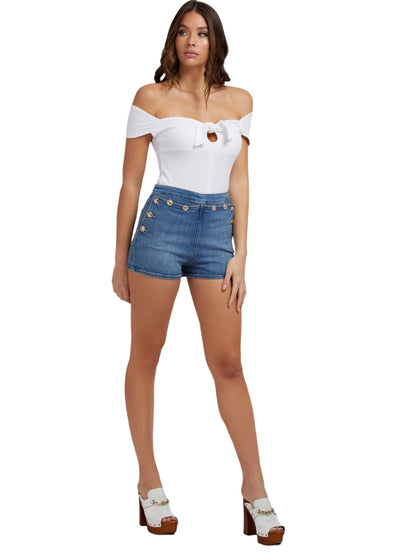 Top Manica Corta Donna Guess   W2GP02K86Z2