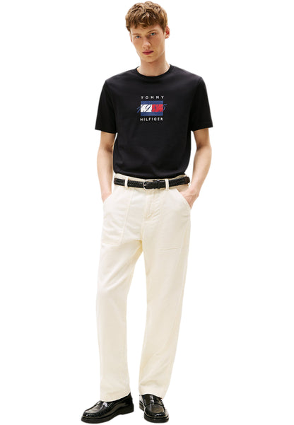T-Shirt Manica Corta Uomo Tommy Hilfiger  Linear Flag Graphic MW0MW41338