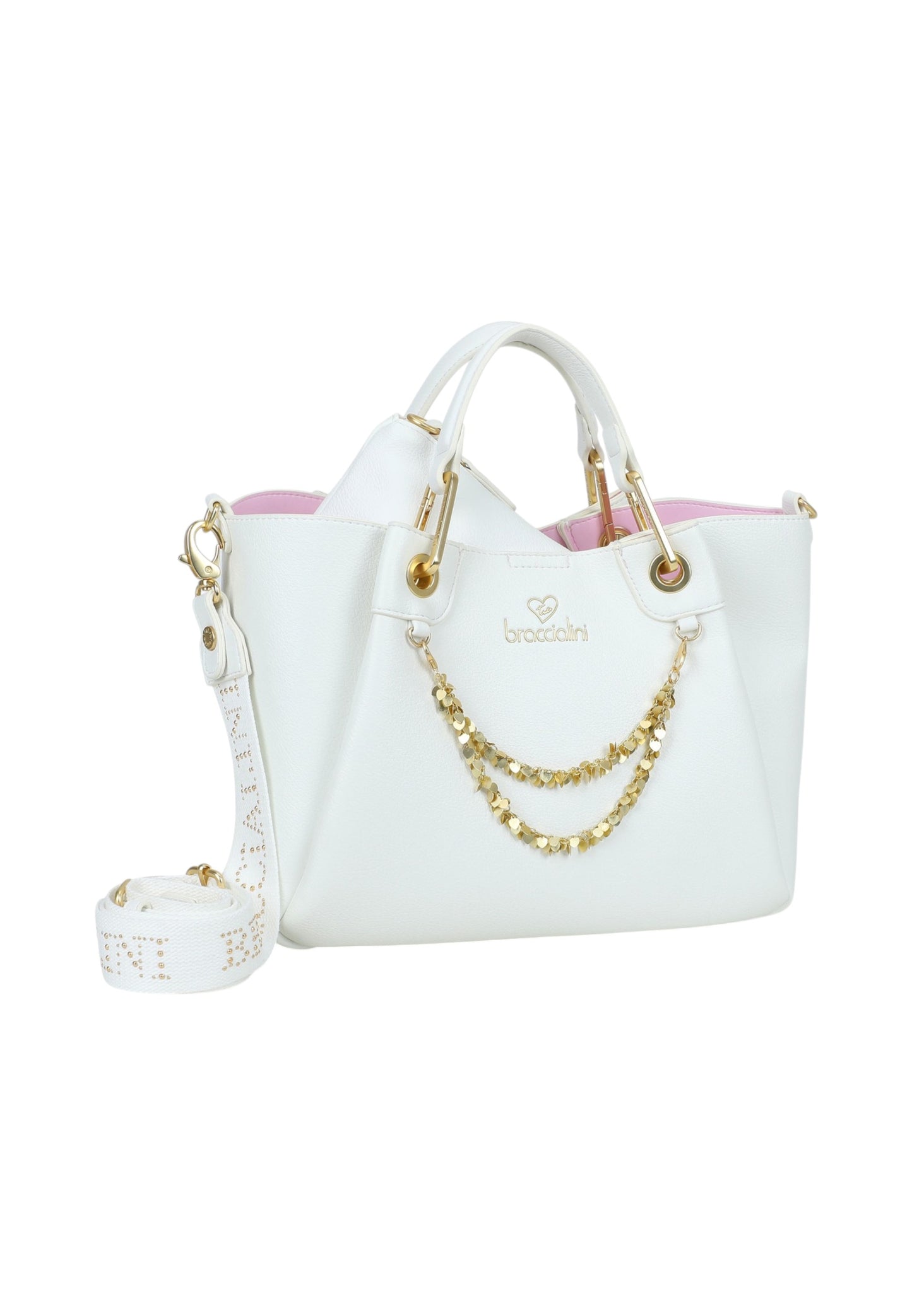 Borsa A Mano Donna Braccialini Medium Con Doppio Manico Con Tracolla Amy B18811YY