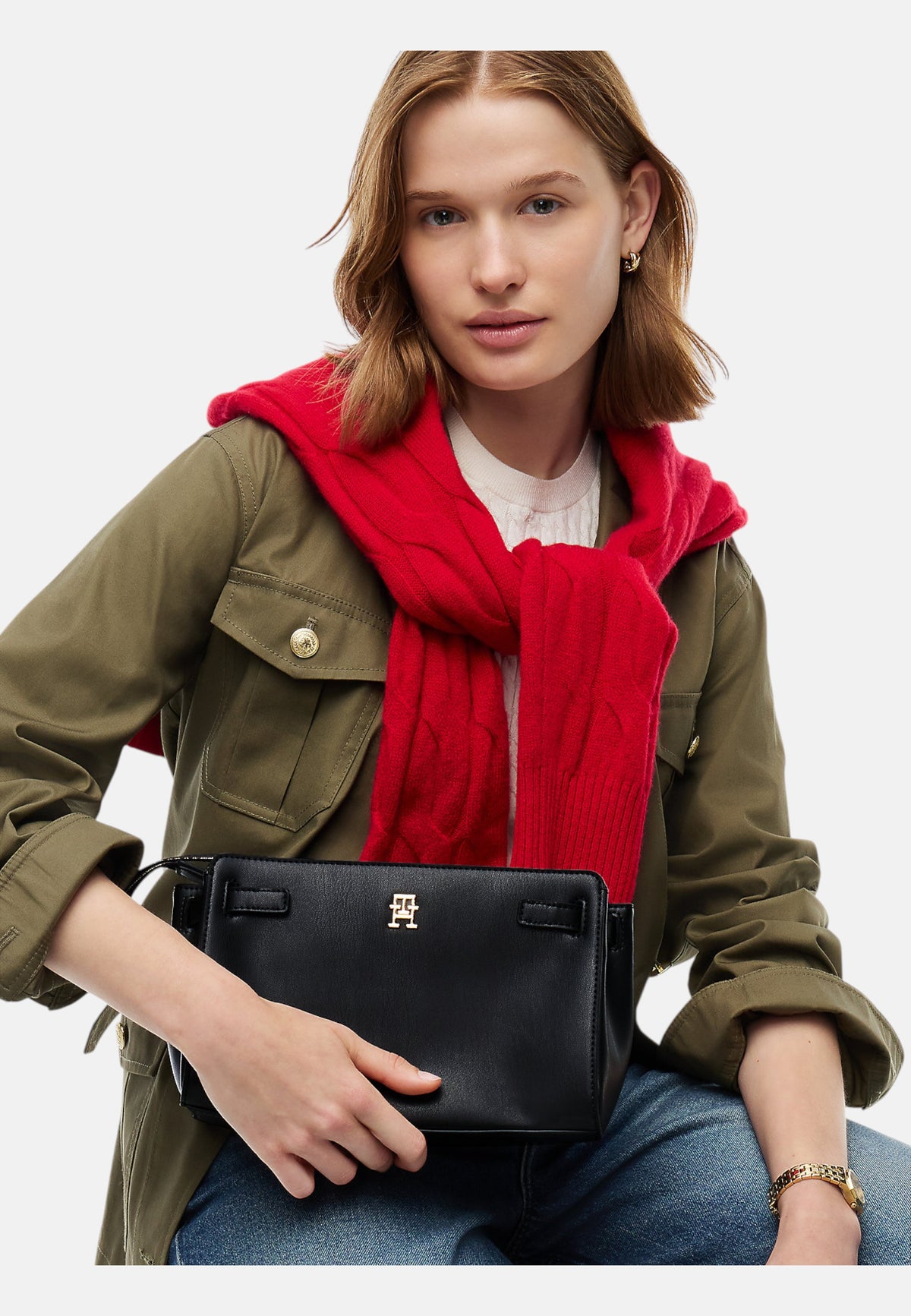 Borsa A Spalla Donna Tommy Hilfiger Crossover Th Joy AW0AW19065