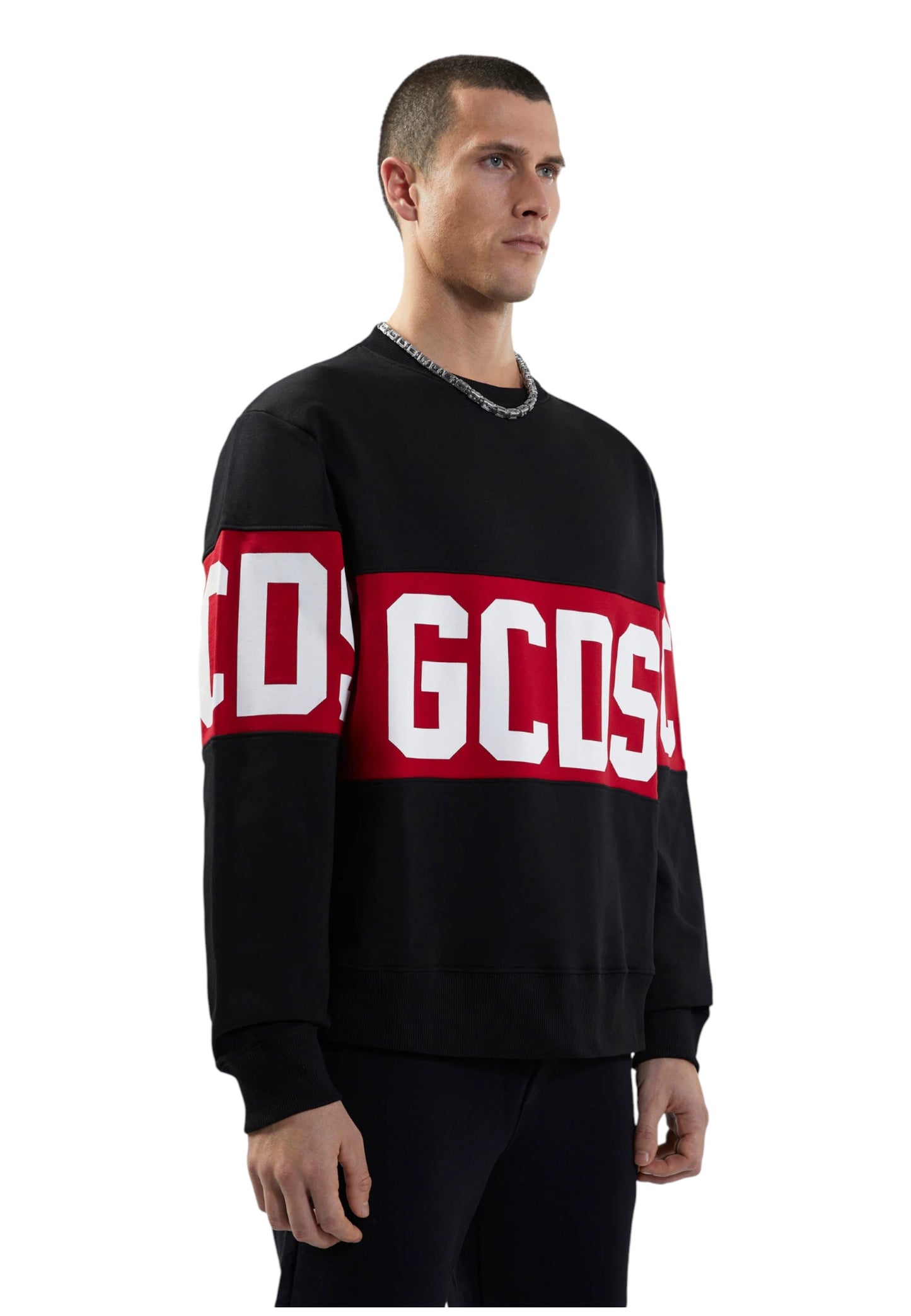 Felpa A Girocollo Uomo Gcds Band Logo  B1XM1511JD1