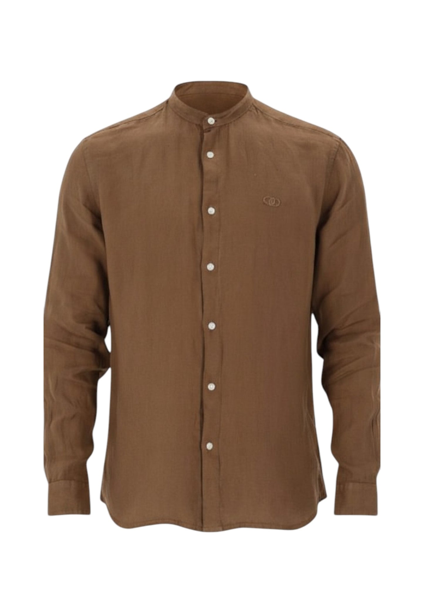 Camicia Manica lunga Uomo Liu Jo Collo Coreana In Lino  QA6205T4359