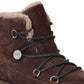 Stivaletti Polacchini Donna Pinko In Camoscio Con Lacci, Interno Effetto Pelliccia E Fondo Carrarmato Martina 01 SD0567P002