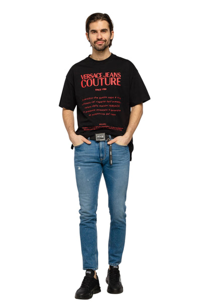 T-Shirt Manica Corta Uomo Versace Jeans Couture Over Fit  B3GWA7TM30319