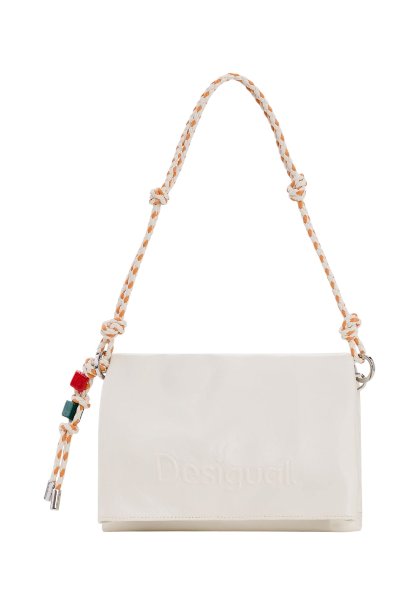 Borsa A Tracolla Donna Desigual  Half Logo Venecia 4.0 Ecru 26SAXPAB
