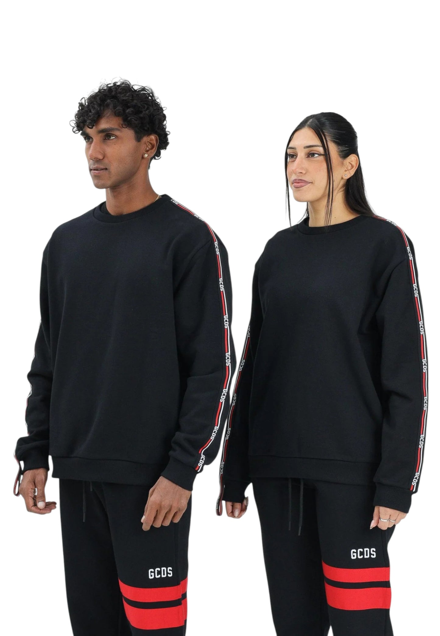 Felpa A Girocollo Uomo Gcds Logo Tape  B2EM1501JD1