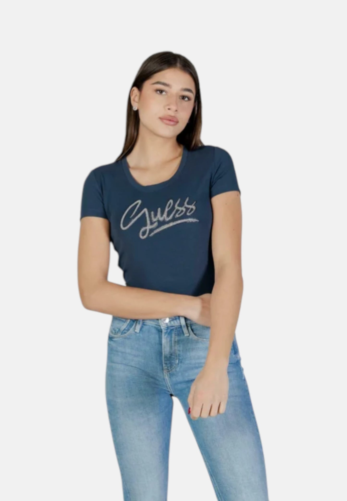 T-Shirt Manica Corta Donna Guess  Guess Script W6RI24J1314