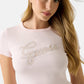 T-Shirt Manica Corta Donna Guess  Guess Studs Script W6RI22KA0H1