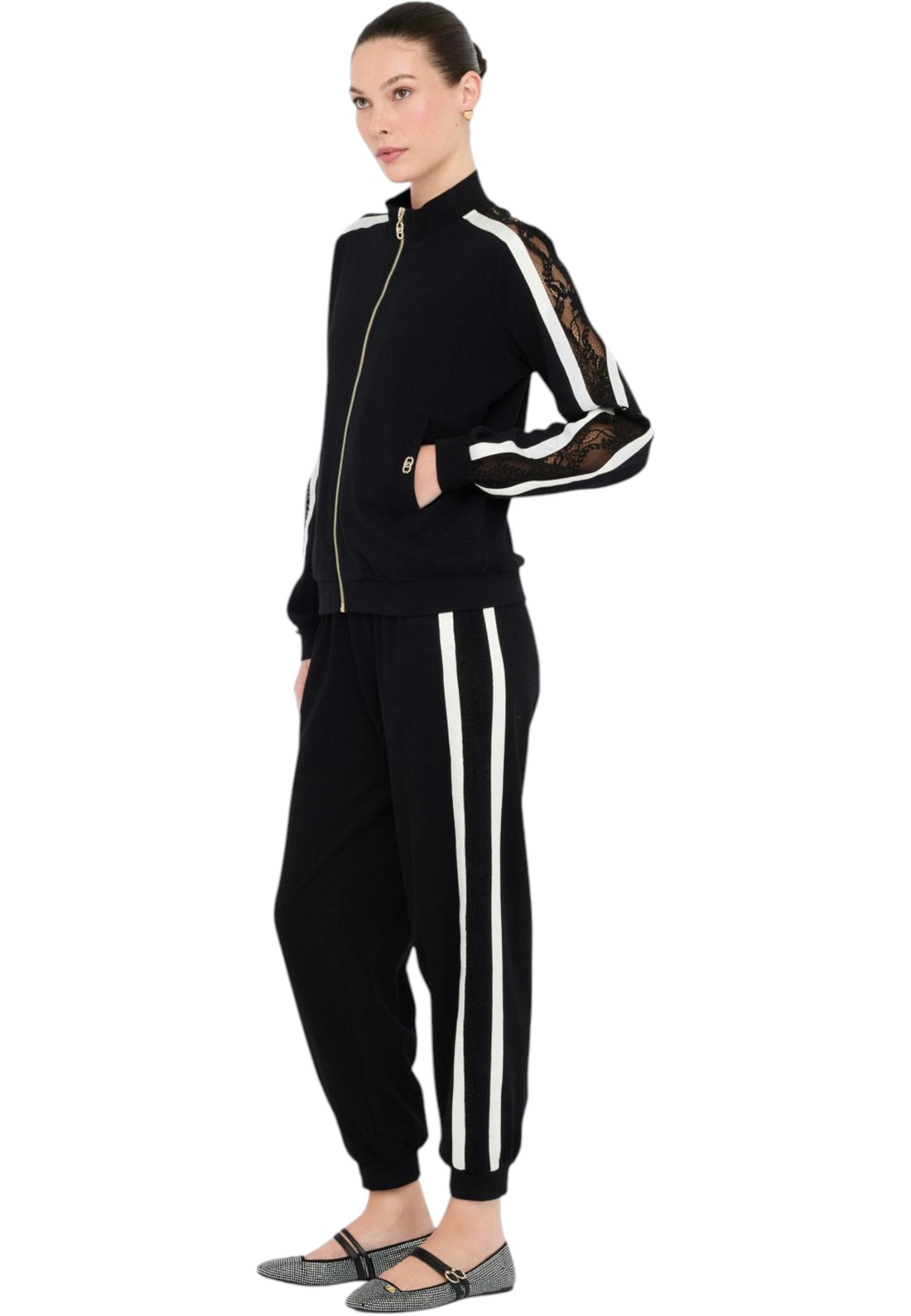 Felpa Con Zip Donna Liu Jo   TF5006J4523