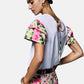 T-Shirt Manica Corta Donna Liu Jo Naive Roses  WA6513J6308