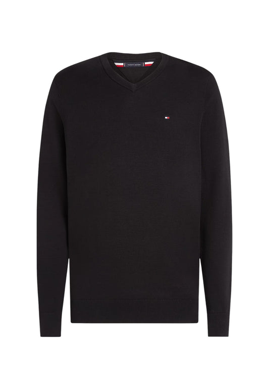 Maglia Scollo A V Uomo Tommy Hilfiger  Essential Cotton