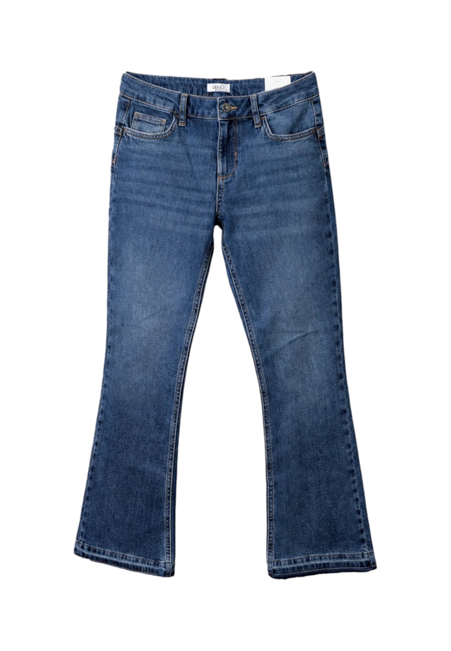 Jeans Flare Fit Donna Liu Jo Cropped Vita Regolare Fly UA6022DM310