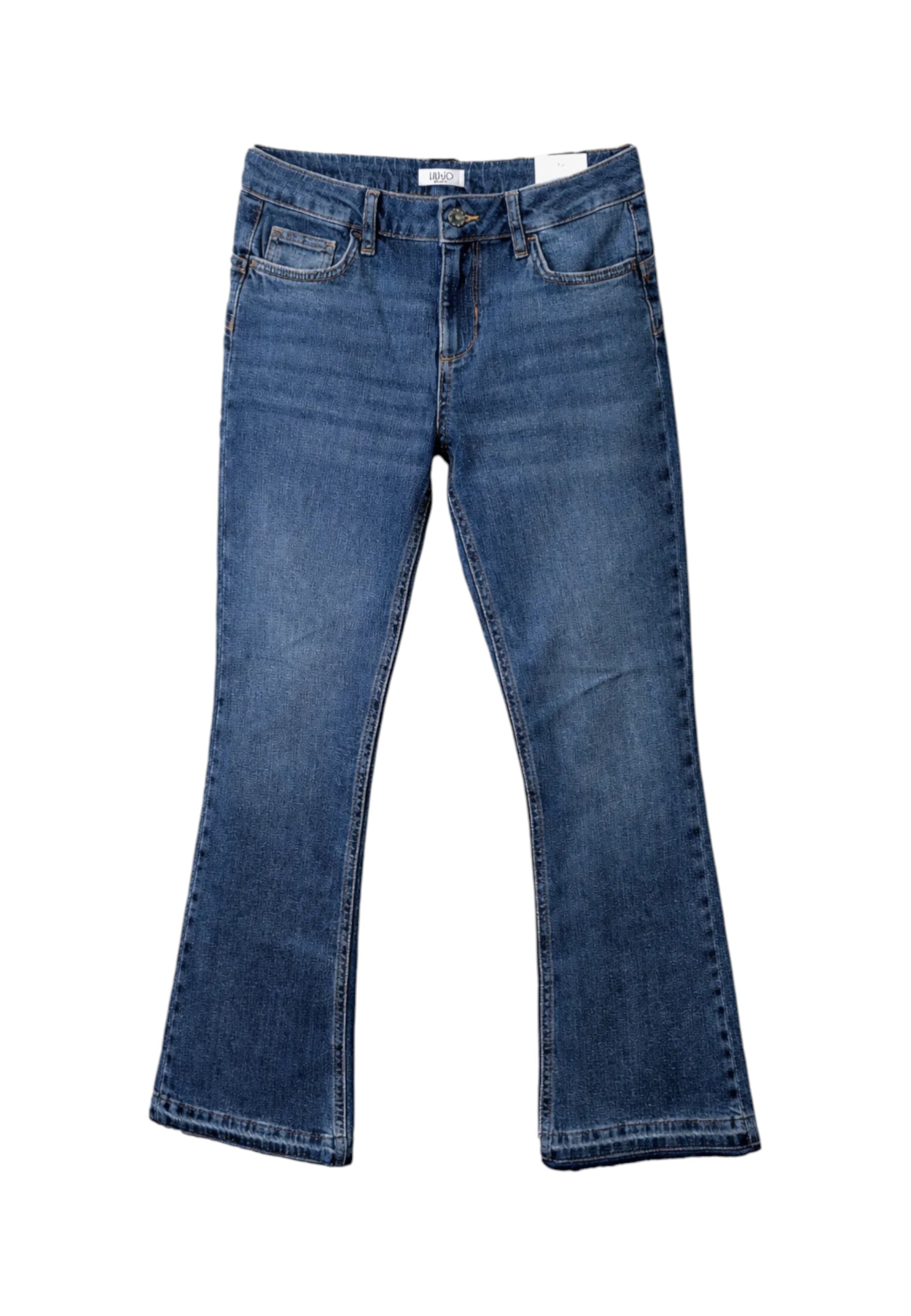 Jeans Flare Fit Donna Liu Jo Cropped Vita Regolare Fly UA6022DM310