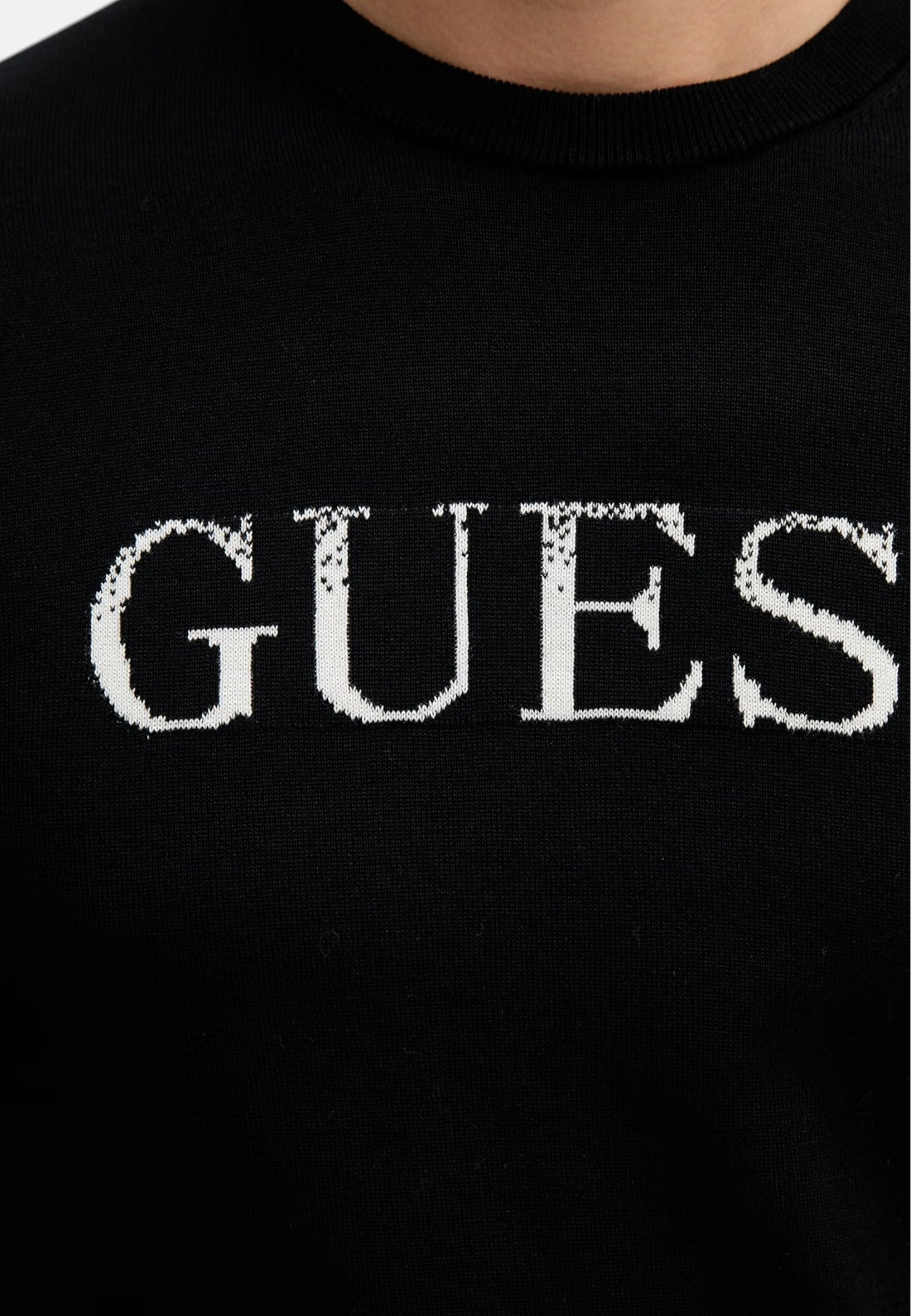 Maglia A Girocollo Uomo Guess  Kane Shaded Logo M6RR19Z4451
