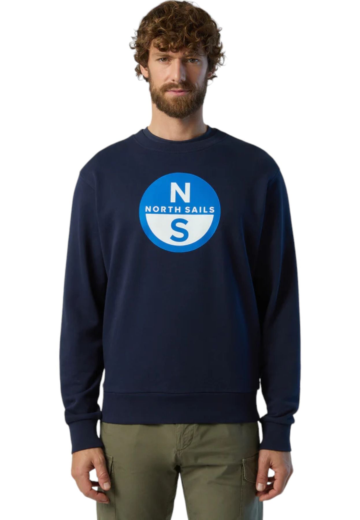 Felpa A Girocollo Uomo North Sails Con Maxi Stampa  691222
