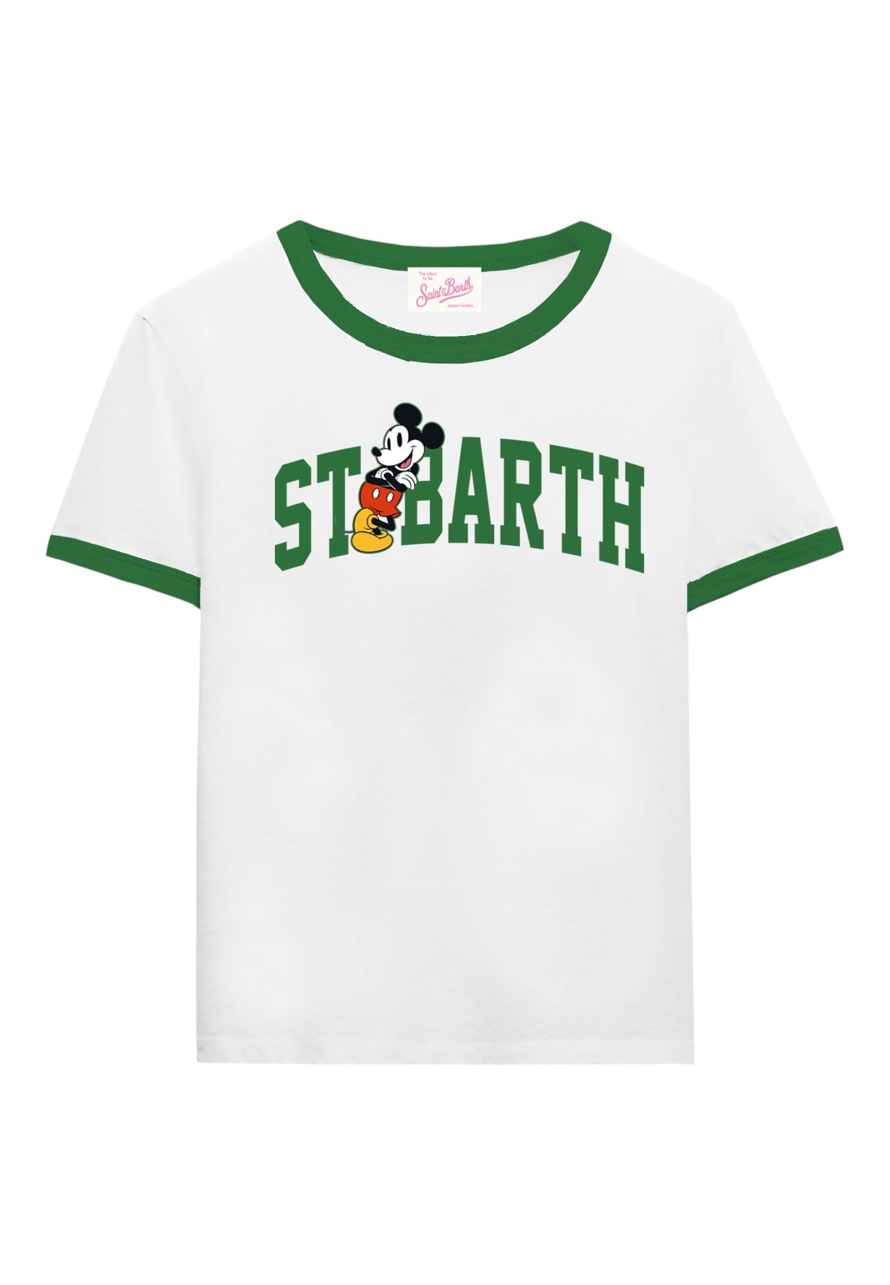 T-Shirt Manica Corta Donna Mc2 Saint Barth Mickey College Emilie String EMI0003