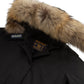 Parka Invernale Donna Woolrich Regular Fit, Imbottito In Piuma, Tessuto Idrorepellente, Resistente Al Vento, Cappuccio Con Bordo Removibile, Chiusura Con Zip E Bottoni, Tasche Con Patta, Polsini A Coste Arctic Raccoon CFWWOU0538FBUT0001